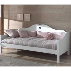 Kinder Wohnen Jugendbett Kinderbett Grandory in Weiß