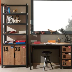 Jugendzimmer Einrichtung Krefos aus Kiefer teilmassiv (zweiteilig)^Wohnen Discount