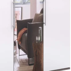 Wohnen Jugendzimmer Kleiderschrank mit Spiegel & Glas Weiß - Empresian