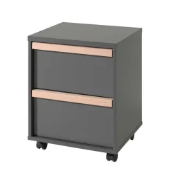 Wohnen Jugendzimmer Komplett in Anthrazit - Navlius I (fünfteilig)