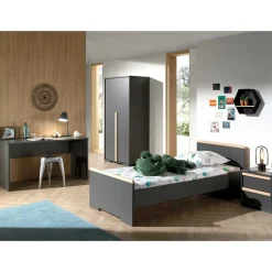 Jugendzimmer Möbel in Anthrazit - Navlius (vierteilig)^Wohnen Sale