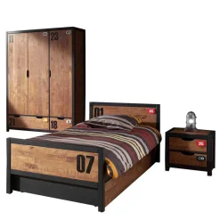 Kinder Wohnen Jugendzimmermöbel Komplettset - Krefos (dreiteilig)