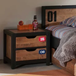 Wohnen Jugendzimmermöbel Set Krefos aus Kiefer (vierteilig)