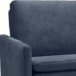 Wohnen Kaltschaum Schlafsofa in Dunkelblau - Casparo