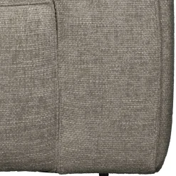 Wohnen Kastiger Sessel aus Webstoff in Beigegrau - Babro