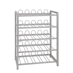 Wohnen Küchen Flaschenregal Praki aus Stahlrohr