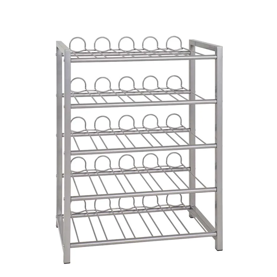 Wohnen Küchen Flaschenregal Praki aus Stahlrohr