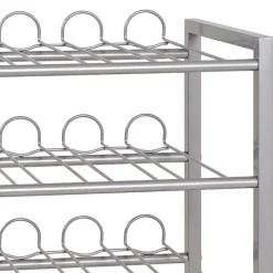 Wohnen Küchen Flaschenregal Praki aus Stahlrohr