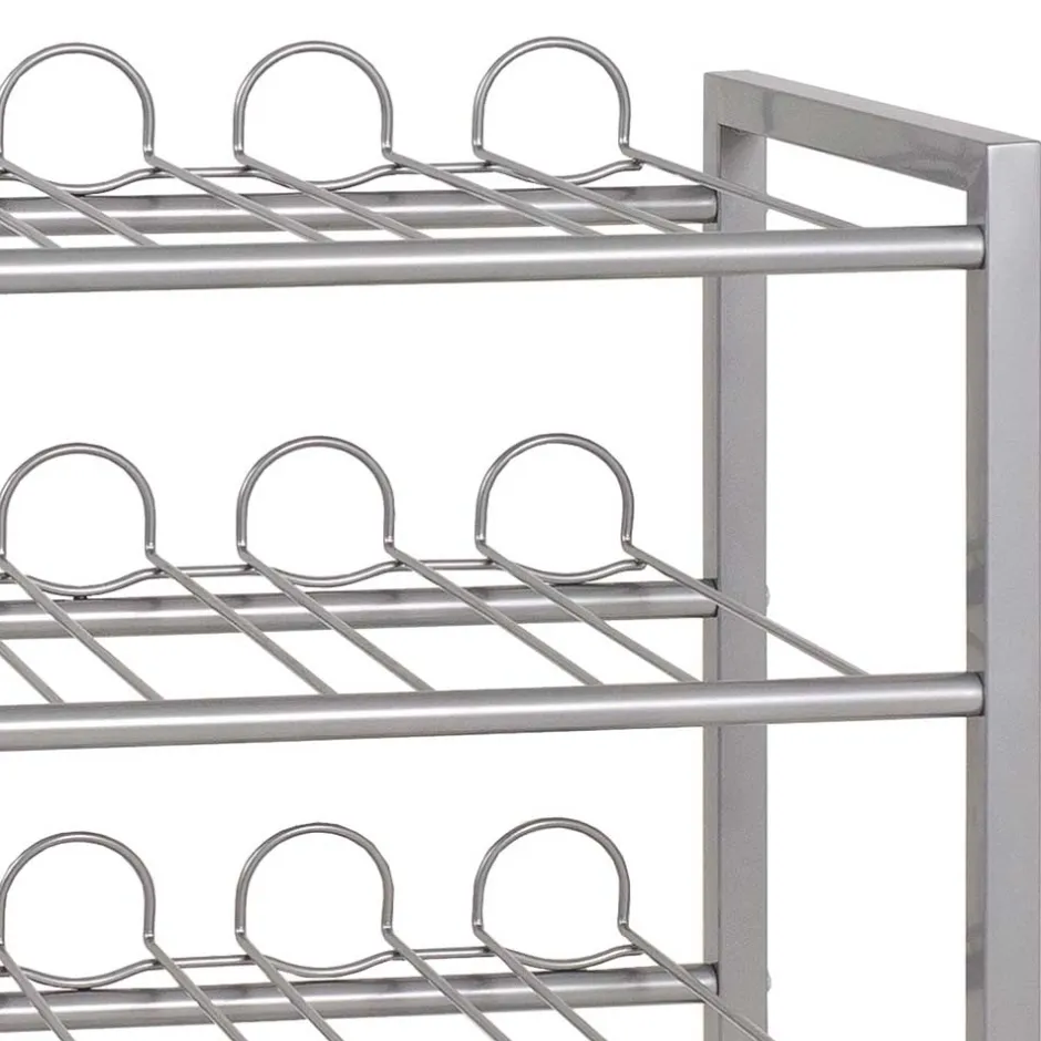 Wohnen Küchen Flaschenregal Praki aus Stahlrohr