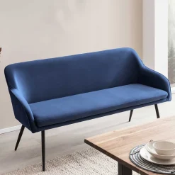 Wohnen Küchenbank in Blau mit Schwarz - Zarcon