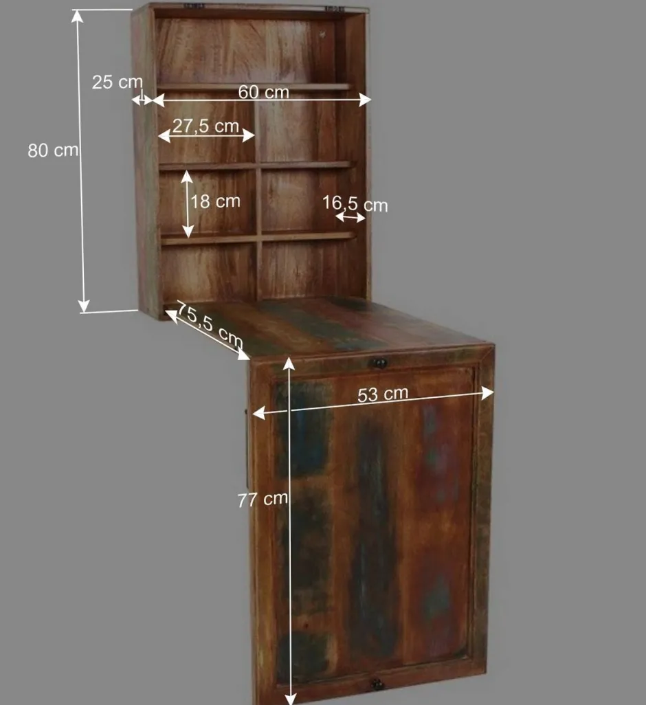 Küchenbar ausklappbar im Shabby Chic - Jamaica (dreiteilig)^Wohnen