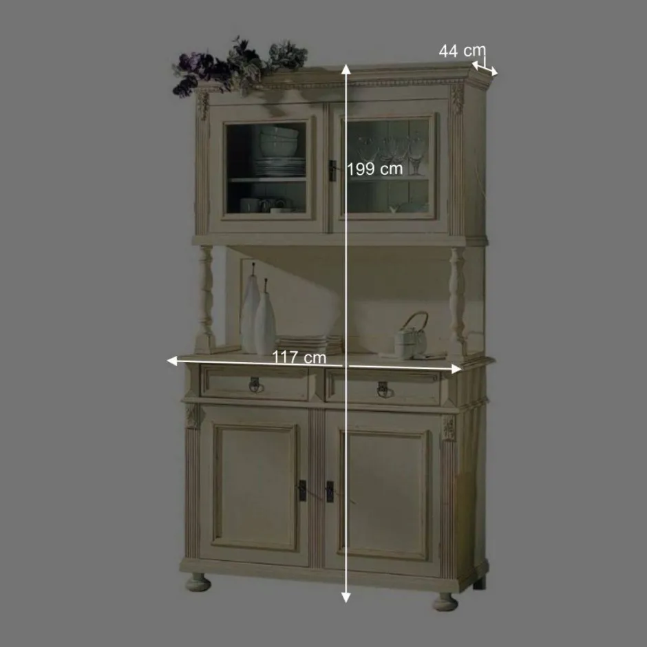 Wohnen Küchenbuffet Francis in Antikweiß