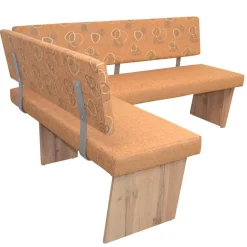 Wohnen Küchen-Eckbank in Braun und Eiche - Minik