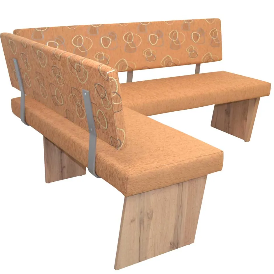 Wohnen Küchen-Eckbank in Braun und Eiche - Minik