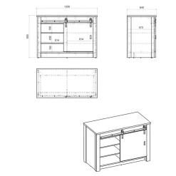 Küchen-Einrichtung mit Insel Set - Garisa (siebenteilig)^Wohnen Clearance