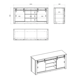 Küchen-Einrichtung mit Insel Set - Garisa (siebenteilig)^Wohnen Clearance