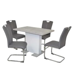 Wohnen Küchentisch & Swingstühle Kombination - Abigail (fünfteilig)