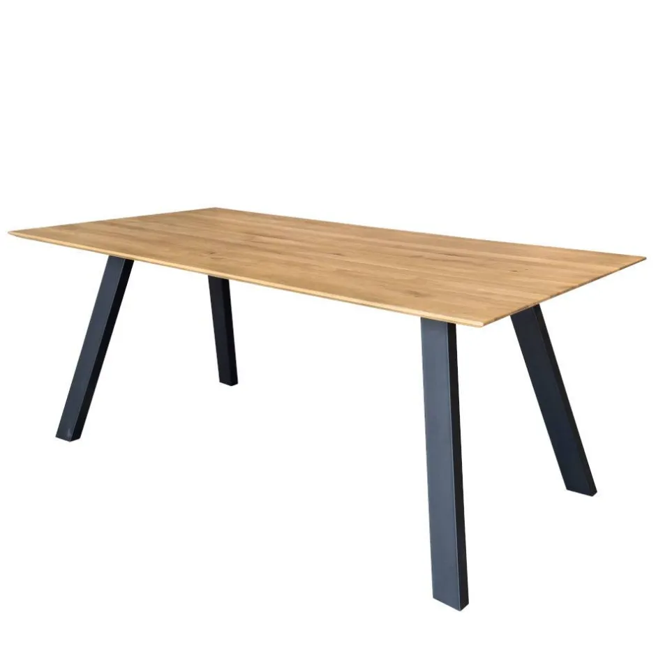 Wohnen Küchentisch aus Wildeiche Massivholz - Diana