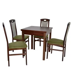 Küchentisch Essgruppe in Nussbaum - Solida (fünfteilig)^Wohnen Sale