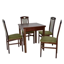 Küchentisch Essgruppe in Nussbaum - Solida (fünfteilig)^Wohnen Sale