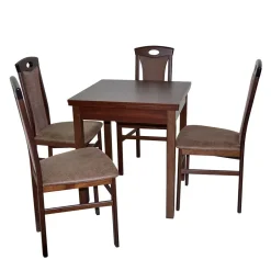 Wohnen Küchentisch Kombination mit Stühlen - Bridge (fünfteilig)