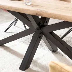 Wohnen Küchentisch mit Baumkanten Eiche - Deconda