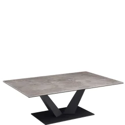 Wohnen Keramik Wohnzimmertisch mit V Säulengestell - Ravela