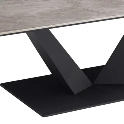 Wohnen Keramik Wohnzimmertisch mit V Säulengestell - Ravela