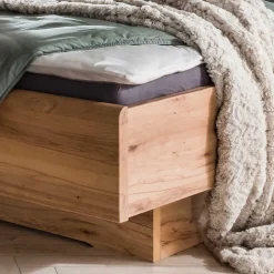 Kernbuche Bett & Nachtkommoden - Krofun (dreiteilig)^Wohnen