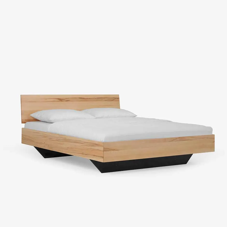 Kernbuche Bett Josue in Schwebe-Optik^Wohnen Online