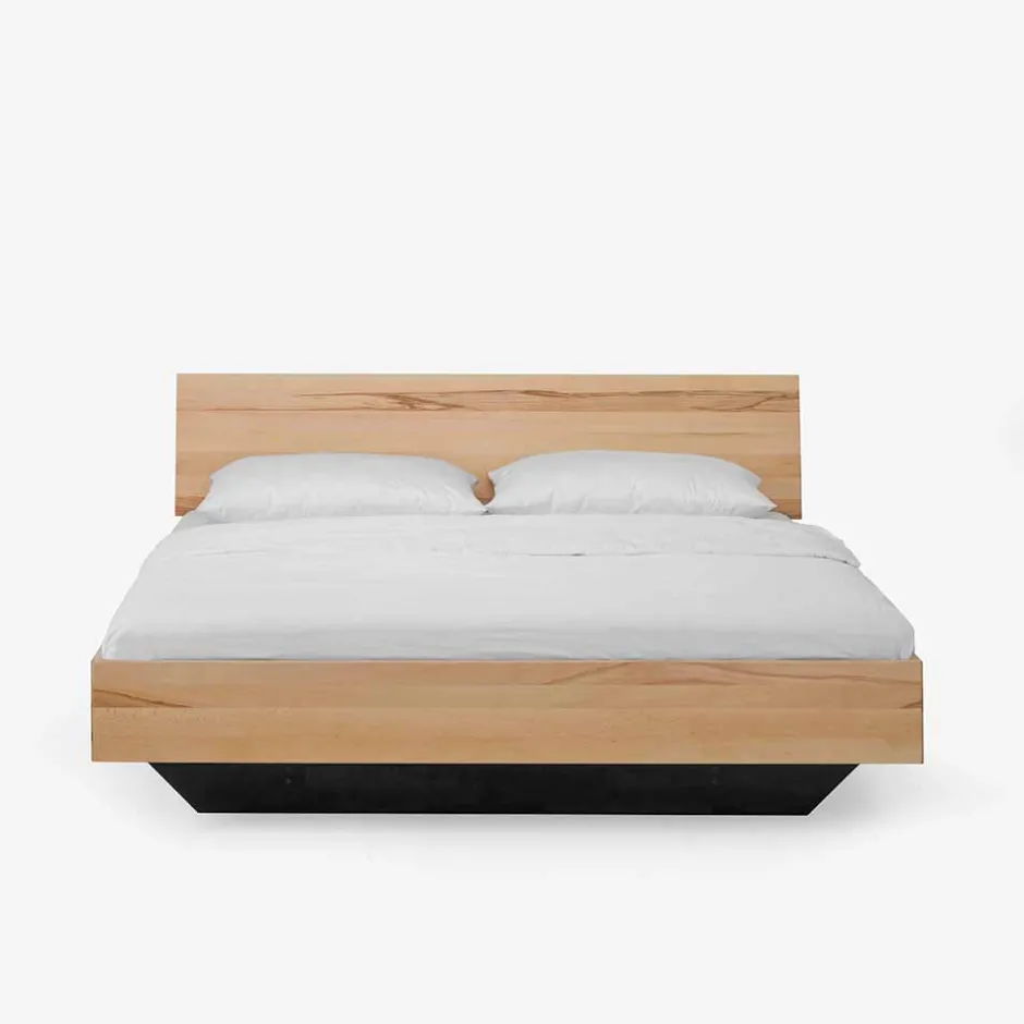 Kernbuche Bett Josue in Schwebe-Optik^Wohnen Online