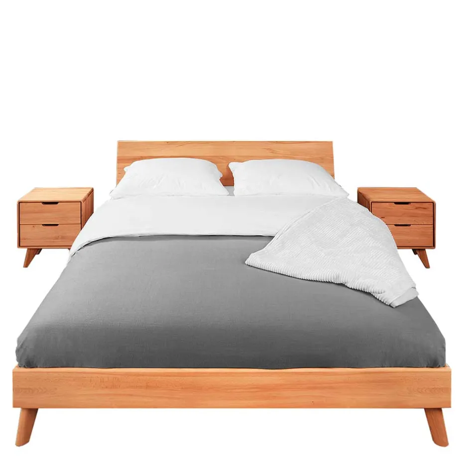 Kernbuche Ehebett in Unterlänge - Junola I (dreiteilig)^Wohnen Hot