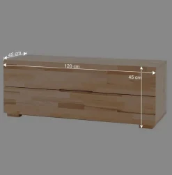 Wohnen Kernbuche Lowboard Clorina geöltes Massivholz