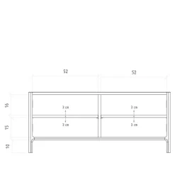 Kernbuche TV Board 2-türig - Lana^Wohnen Discount