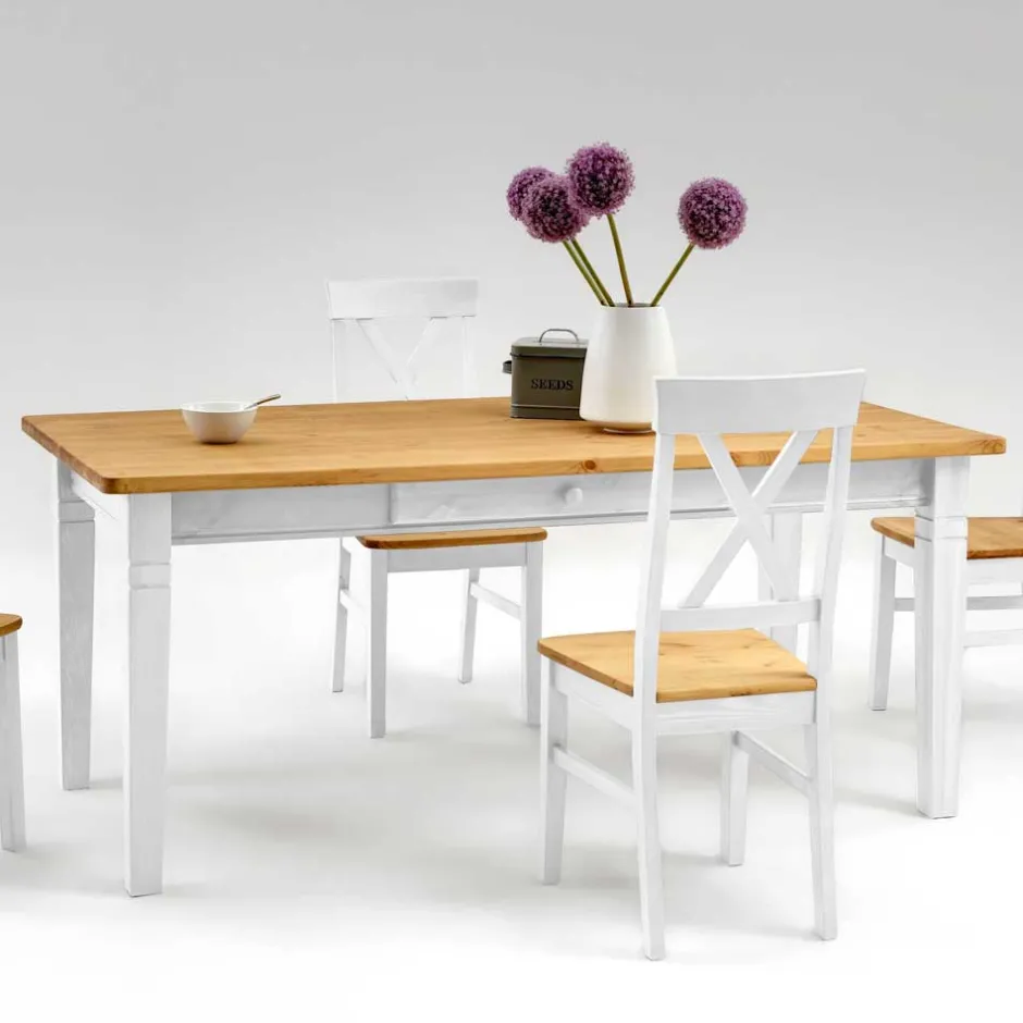 Kiefer Esstisch Sibiuta mit Schubladen^Wohnen