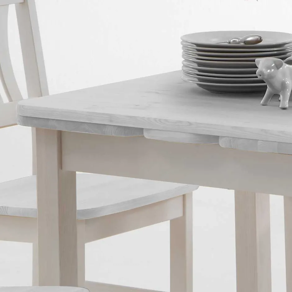 Kiefer Esstisch Vironegras in Weiß^Wohnen Clearance