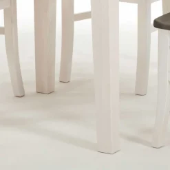 Wohnen Kiefer Esstisch Yoan in Weiß Grau