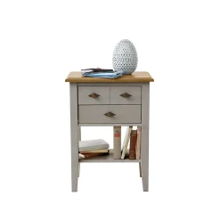 Wohnen Kiefer Kommode Cempino in Grau