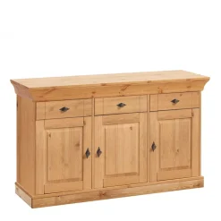 Wohnen Kiefer-Massivholz Sideboard Piatra im Landhausstil
