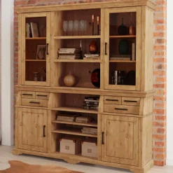 Wohnen Kiefernholz Buffet gebeizt und geölt - Lulzima