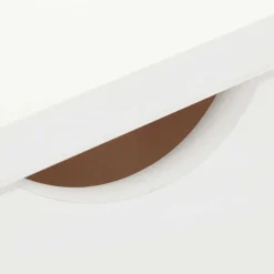 Wohnen Kiefernholz Hochkommode in Weiß lackiert - Herania