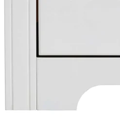 Wohnen Kiefernholz Kommode in Weiß lackiert - Velriva I