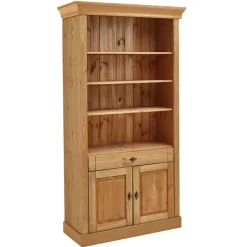 Wohnen Kiefernholz Landhaus Regal 108x203x45 cm - Piatra