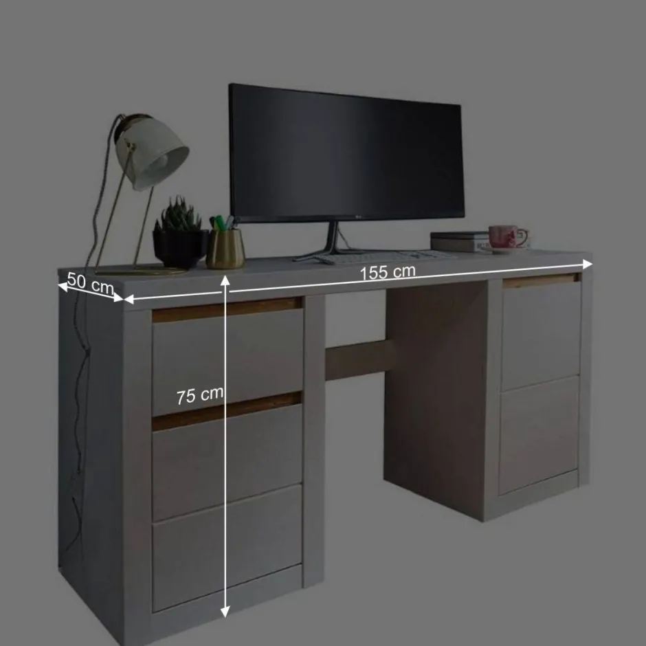 Kinder Wohnen Kiefernholz Schreibtisch modern - Meuvrun