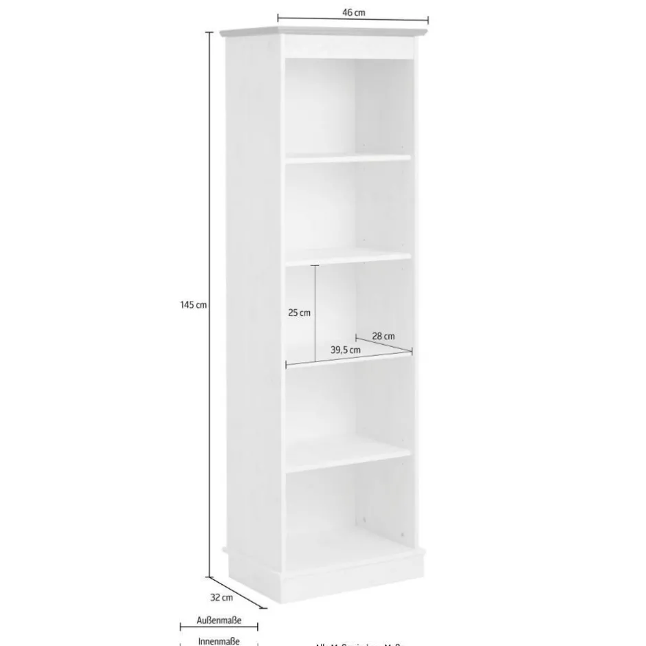 Kiefernholz Standregal mit fünf Fächern - Goro^Wohnen Hot