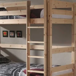 Kinder Wohnen Kiefernholz Stockbett mit Ausziehbett - Lulzima
