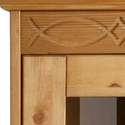 Kiefernholz Vitrine gebeizt und geölt - Goro^Wohnen Outlet