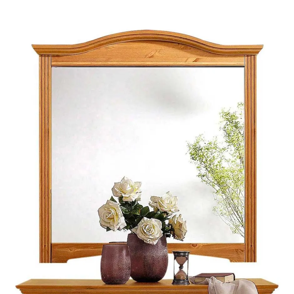 Kiefernholz Wandspiegel im Landhaus Look - Vocoja^Wohnen Outlet