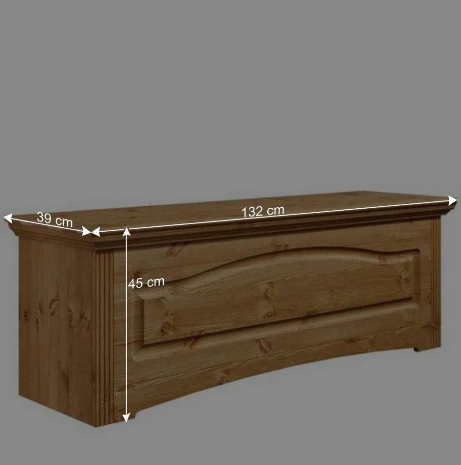 Wohnen Kiefernholz Wäschetruhe im Landhausstil - Vocoja