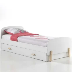 Kinder Ausziehbett in Weiß Natur - Mauricia^Wohnen New